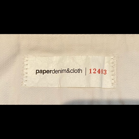 Paper Denim + Cloth White Denim Mini Skirt - Picture 3 of 7